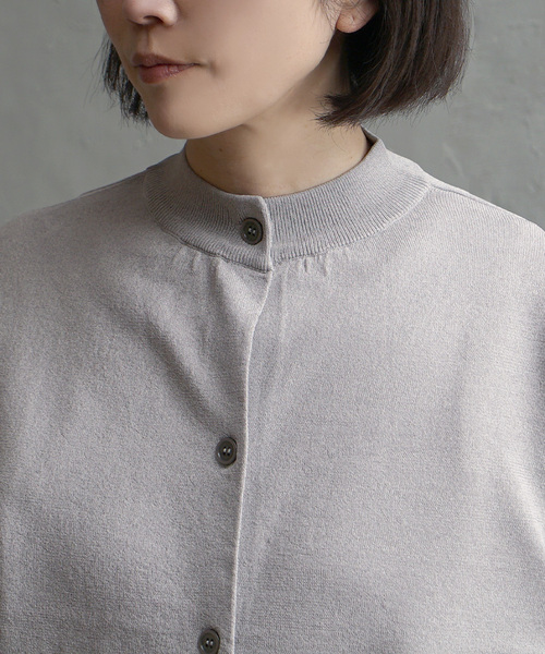 apartment department(アパートメントデパートメント)の「モックネック ニットカーディガン(カーディガン/ボレロ・レディース・杢グレー/ネイビー/ブラウン・M)」の18枚目の写真