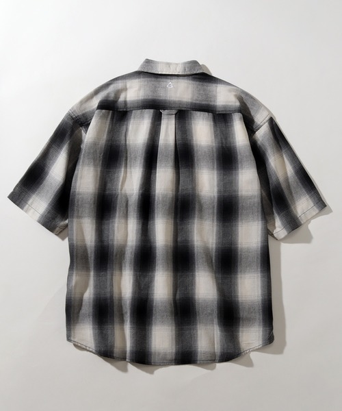 GERRY（ジェリー）の「【GERRY/ジェリー】 オンブレチェック 半袖シャツ（シャツ/ブラウス・メンズ・ブラック/マルチ/ホワイト/ブラウン・M/L/LL）」の19枚目の写真