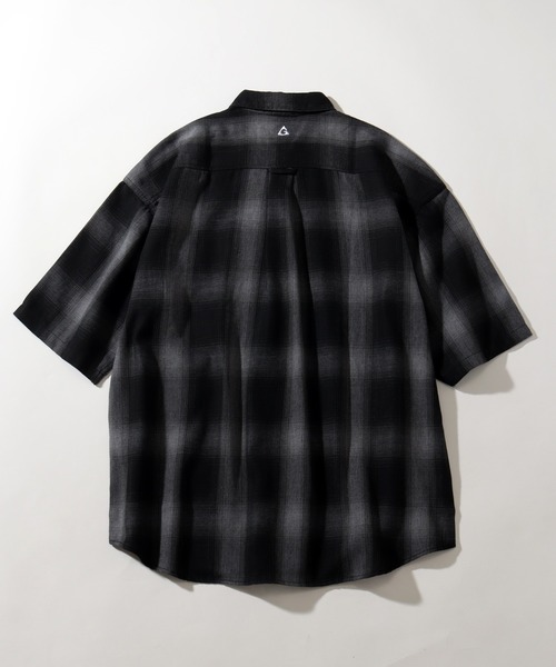 GERRY（ジェリー）の「【GERRY/ジェリー】 オンブレチェック 半袖シャツ（シャツ/ブラウス・メンズ・ブラック/マルチ/ホワイト/ブラウン・M/L/LL）」の11枚目の写真