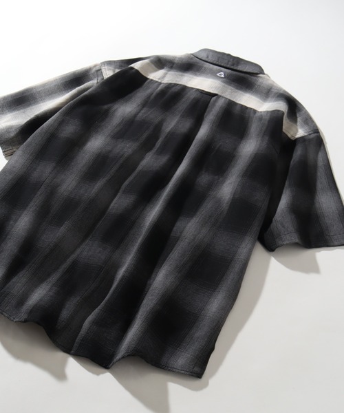 GERRY（ジェリー）の「【GERRY/ジェリー】 オンブレチェック 半袖シャツ（シャツ/ブラウス・メンズ・ブラック/マルチ/ホワイト/ブラウン・M/L/LL）」の16枚目の写真