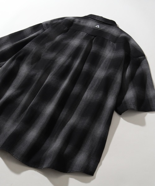 GERRY（ジェリー）の「【GERRY/ジェリー】 オンブレチェック 半袖シャツ（シャツ/ブラウス・メンズ・ブラック/マルチ/ホワイト/ブラウン・M/L/LL）」の21枚目の写真