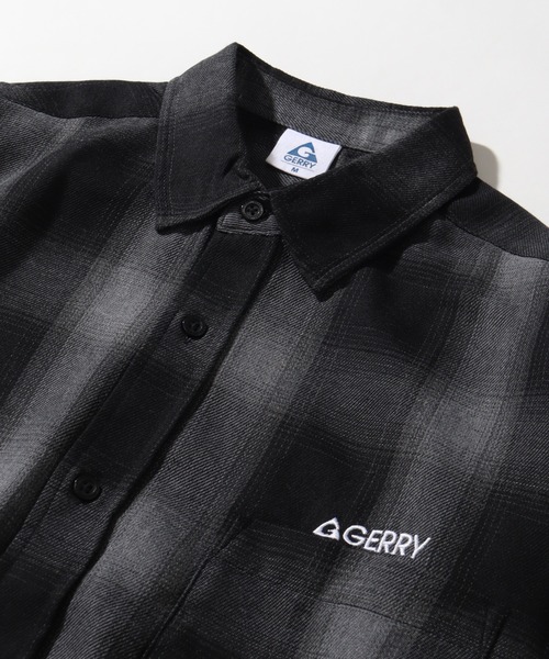 GERRY（ジェリー）の「【GERRY/ジェリー】 オンブレチェック 半袖シャツ（シャツ/ブラウス・メンズ・ブラック/マルチ/ホワイト/ブラウン・M/L/LL）」の9枚目の写真