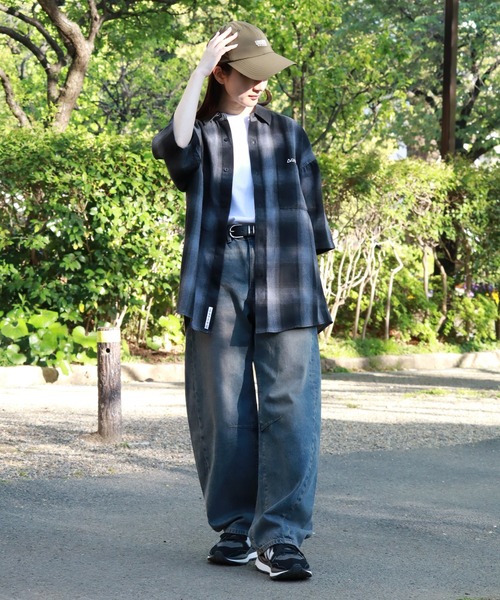 GERRY(ジェリー)の「【GERRY/ジェリー】 オンブレチェック 半袖シャツ(シャツ/ブラウス・メンズ・ブラック/マルチ/ホワイト/ブラウン/ブルー・M/L/LL)」の22枚目の写真