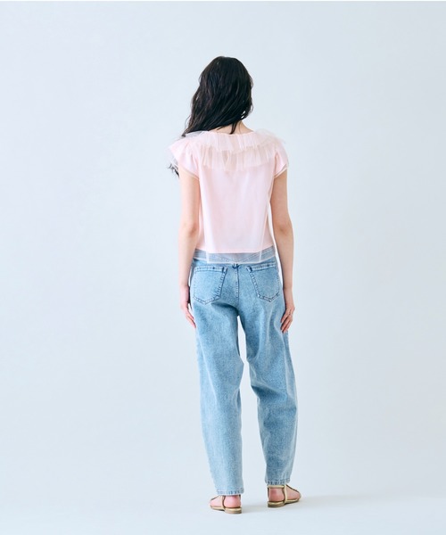Audie a Muses（オーディアミューズ）の「チュールフリルブラウス（シャツ/ブラウス・レディース・オフホワイト/ブラック/ピンク・38/42）」の13枚目の写真