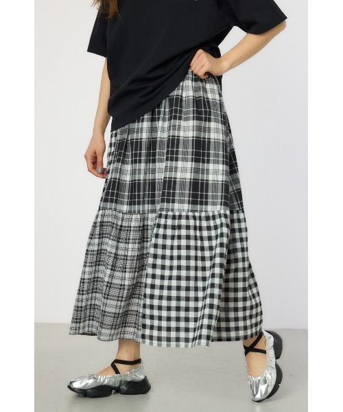 RODEO CROWNS WIDE BOWL（ロデオクラウンズワイドボウル）の「クレイジーチェックスカート（スカート・レディース・ブラック系その他/ブルー系その他/ピンク系その他・FREE）」の10枚目の写真