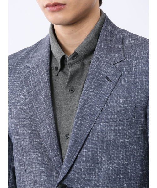 TAKA-Q（タカキュー）の「【WEB限定販売 軽量 ストレッチ ウォッシャブル】リランチェ 2ボタンジャケット（テーラードジャケット・メンズ・ネイビー/グレー・S/MEDIUM/LARGE/X-LARGE/3L）」の13枚目の写真