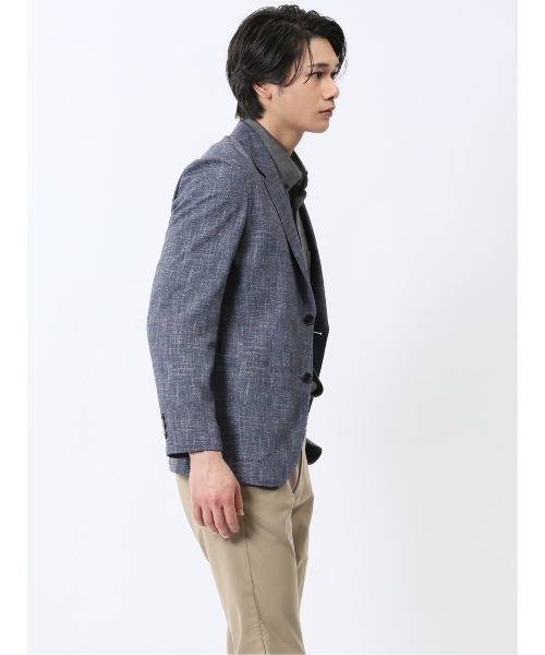 TAKA-Q（タカキュー）の「【WEB限定販売 軽量 ストレッチ ウォッシャブル】リランチェ 2ボタンジャケット（テーラードジャケット・メンズ・ネイビー/グレー・S/MEDIUM/LARGE/X-LARGE/3L）」の17枚目の写真