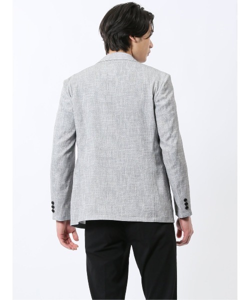 TAKA-Q（タカキュー）の「【WEB限定販売 軽量 ストレッチ ウォッシャブル】リランチェ 2ボタンジャケット（テーラードジャケット・メンズ・ネイビー/グレー・S/MEDIUM/LARGE/X-LARGE/3L）」の6枚目の写真