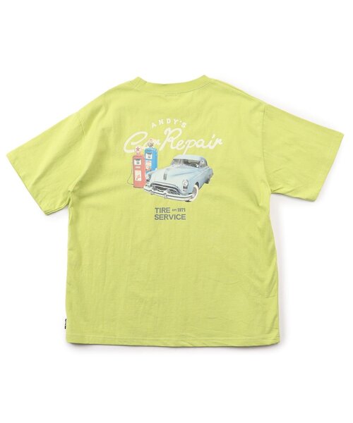F.O.KIDS(エフオーキッズ)の「6色6柄バックプリント半袖Tシャツ(オトナ)(Tシャツ/カットソー・レディース・ブラック/ブルー/オフホワイト/グレー/オレンジ/ライム・MEDIUM/LARGE)」の4枚目の写真