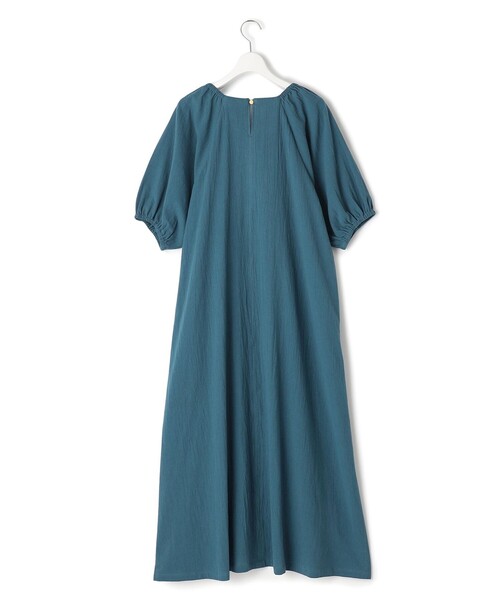 J.PRESS YORK STREET(ジェイプレスヨークストリート)の「【WOMEN】コットンワッシャーリラックス ワンピース(ワンピース・レディース・オレンジ系/ブラウン系/ピーコックグリーン系/ネイビー系・F)」の21枚目の写真