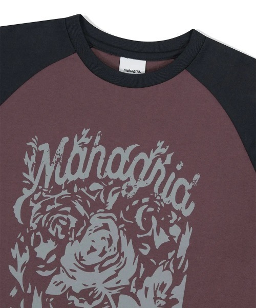 mahagrid/マハグリッド』ROSE RAGLAN TEE PURPLE /ローズ
