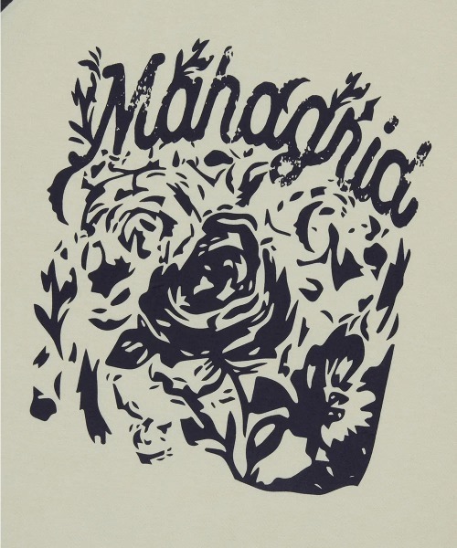 mahagrid/マハグリッド』ROSE RAGLAN TEE PURPLE /ローズ