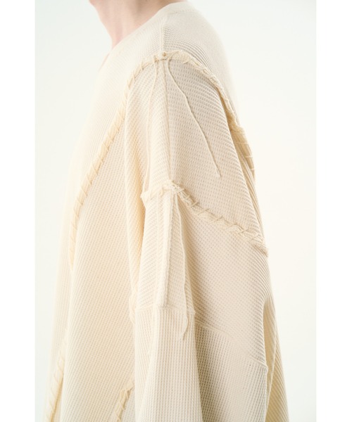 DISCOVERED（ディスカバード）の「LOOPING WAFFLE CUTSEWN（Tシャツ/カットソー・メンズ・ナチュラル/ブラック・LARGE/SMALL）」の17枚目の写真