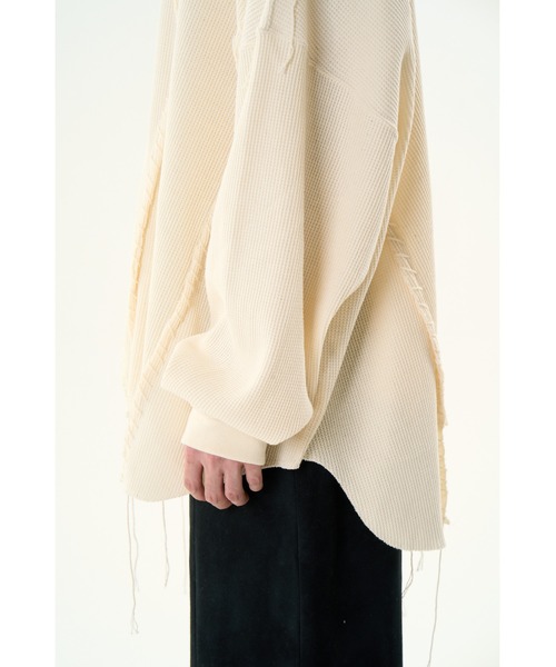 DISCOVERED（ディスカバード）の「LOOPING WAFFLE CUTSEWN（Tシャツ/カットソー・メンズ・ナチュラル/ブラック・LARGE/SMALL）」の18枚目の写真