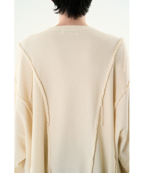 DISCOVERED（ディスカバード）の「LOOPING WAFFLE CUTSEWN（Tシャツ/カットソー・メンズ・ナチュラル/ブラック・LARGE/SMALL）」の19枚目の写真