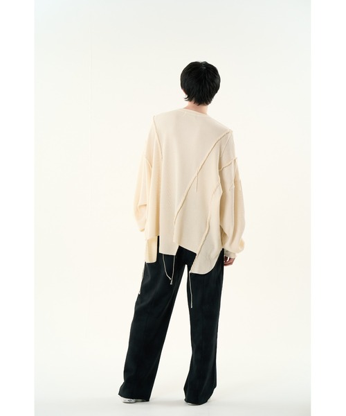 DISCOVERED（ディスカバード）の「LOOPING WAFFLE CUTSEWN（Tシャツ/カットソー・メンズ・ナチュラル/ブラック・LARGE/SMALL）」の3枚目の写真