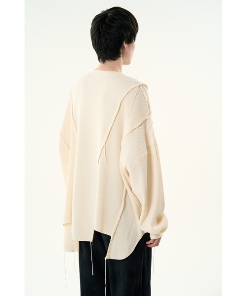 DISCOVERED（ディスカバード）の「LOOPING WAFFLE CUTSEWN（Tシャツ/カットソー・メンズ・ナチュラル/ブラック・LARGE/SMALL）」の9枚目の写真