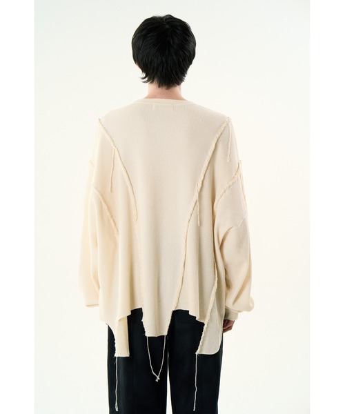 DISCOVERED（ディスカバード）の「LOOPING WAFFLE CUTSEWN（Tシャツ/カットソー・メンズ・ナチュラル/ブラック・LARGE/SMALL）」の10枚目の写真