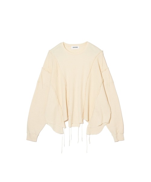 DISCOVERED（ディスカバード）の「LOOPING WAFFLE CUTSEWN（Tシャツ/カットソー・メンズ・ナチュラル/ブラック・LARGE/SMALL）」の5枚目の写真