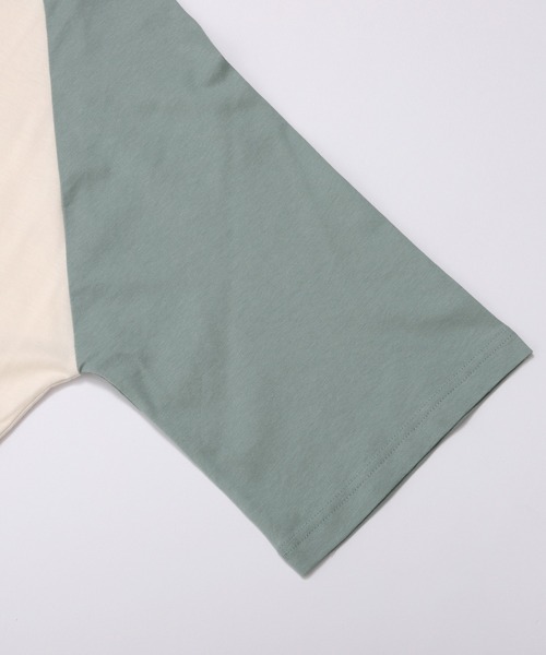 SUNFLOWER EIGHT(サンフラワーエイト)の「ラグランTシャツワンピ(ワンピース・レディース・アイボリー/チャコールグレー・M)」の12枚目の写真