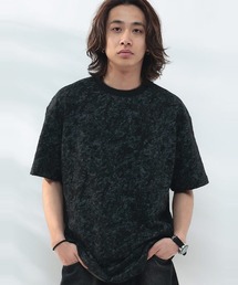 WOODENDOLL ダメージ×プリント クルーネック 半袖 Tシャツ