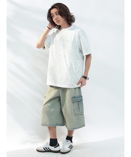 WOODENDOLL(ウッディンドール)の「WOODENDOLL ダメージ×プリント クルーネック 半袖 Tシャツ(Tシャツ/カットソー・メンズ・ブラック/ホワイト・-)」の3枚目の写真
