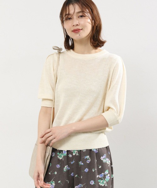 studio CLIP(スタディオクリップ)の「7ゲージアソートタックスリーブプルオーバー(ニット/セーター・レディース・その他1/ブラウン/アイボリー・FREE)」の18枚目の写真