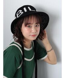 ehka sopo | ロゴ入り雑材ハット(ハット)