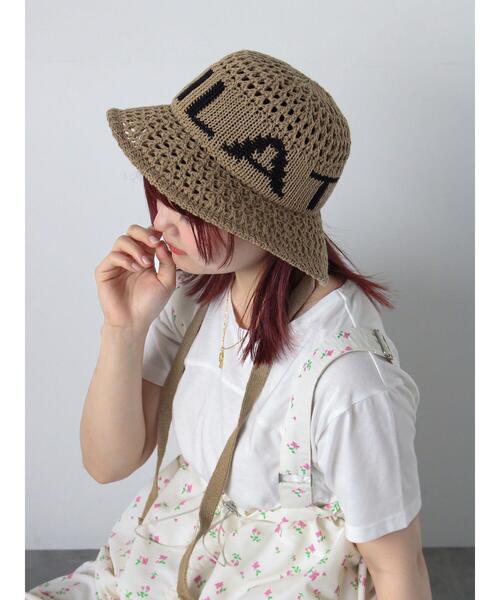 ehka sopo（エヘカソポ）の「ロゴ入り雑材ハット（ハット・レディース・ブラック/キナリ/モカ・F）」の6枚目の写真