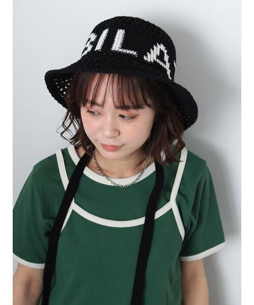 ehka sopo（エヘカソポ）の「ロゴ入り雑材ハット（ハット・レディース・ブラック/キナリ/モカ・F）」の9枚目の写真