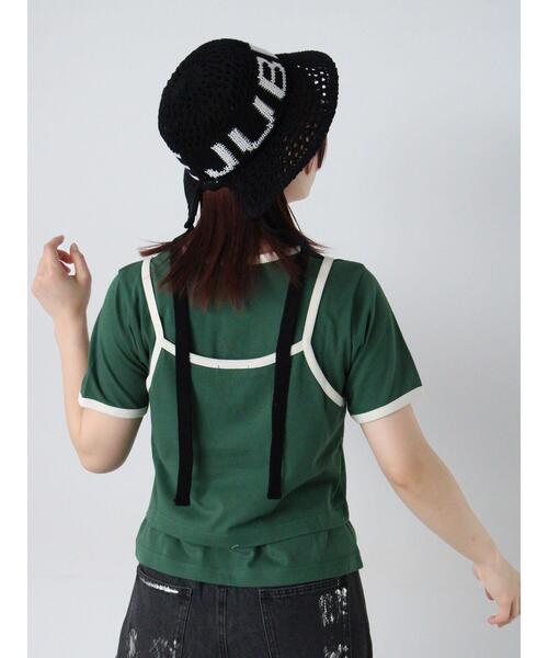 ehka sopo（エヘカソポ）の「ロゴ入り雑材ハット（ハット・レディース・ブラック/キナリ/モカ・F）」の11枚目の写真