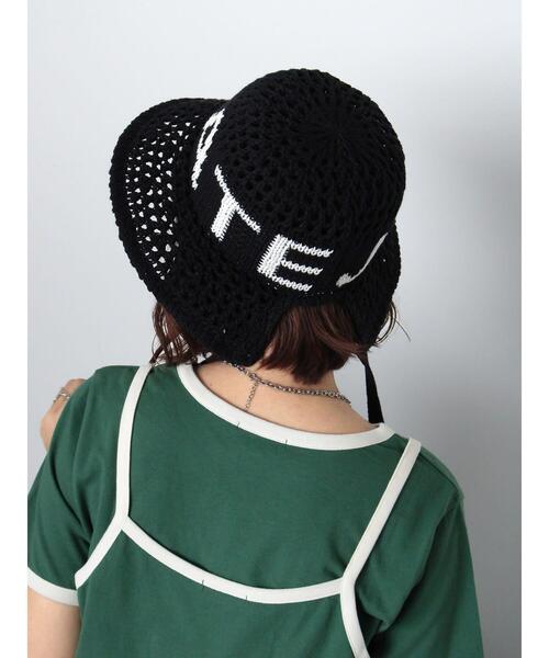 ehka sopo（エヘカソポ）の「ロゴ入り雑材ハット（ハット・レディース・ブラック/キナリ/モカ・F）」の12枚目の写真