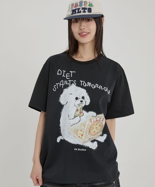 WaiKei（ワイケイ）の「【UNISEX】Wai Kei／DIETスタートTEE（Tシャツ/カットソー・レディース・ブラック・MEDIUM/LARGE）」の9枚目の写真