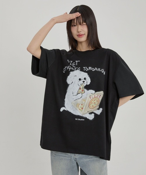 WaiKei（ワイケイ）の「【UNISEX】Wai Kei／DIETスタートTEE（Tシャツ/カットソー・レディース・ブラック・MEDIUM/LARGE）」の14枚目の写真