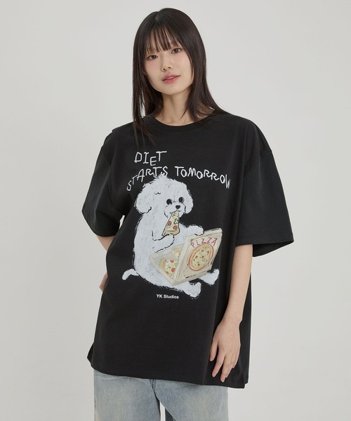 WaiKei（ワイケイ）の「【UNISEX】Wai Kei／DIETスタートTEE（Tシャツ/カットソー・レディース・ブラック・MEDIUM/LARGE）」の15枚目の写真