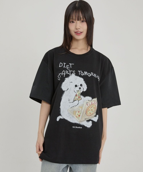 WaiKei（ワイケイ）の「【UNISEX】Wai Kei／DIETスタートTEE（Tシャツ/カットソー・レディース・ブラック・MEDIUM/LARGE）」の16枚目の写真