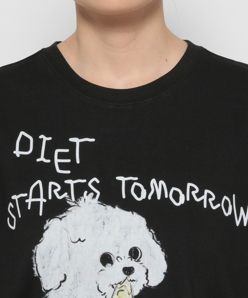 WaiKei（ワイケイ）の「【UNISEX】Wai Kei／DIETスタートTEE（Tシャツ/カットソー・レディース・ブラック・MEDIUM/LARGE）」の22枚目の写真