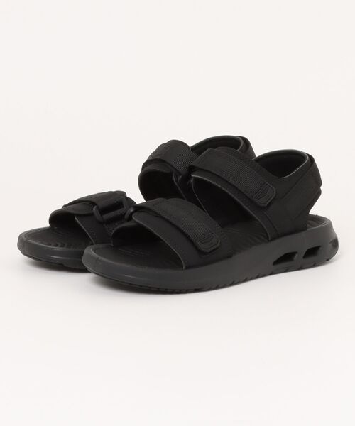 ABC-MART(エービーシーマート)の「ABC SELECT エービーシーセレクト TAPE SANDAL テープサンダル S0050 BLACK(サンダル・メンズ・ブラック・11/6/8/10/9/7/5)」の1枚目の写真