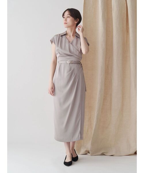 タックカシュクールフレンチワンピース（ワンピース）｜TONAL 