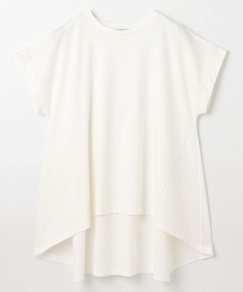 ANY(エニィ)の「シルケットスムースチュニック(Tシャツ/カットソー・レディース・ホワイト系/ブラック系/ダークブラウン系/イエロー系・4)」の16枚目の写真