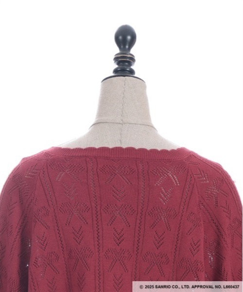 axes femme（アクシーズファム）の「マイメロディ／ニットケープ（カーディガン/ボレロ・レディース・ピンク/レッド・FREE）」の22枚目の写真