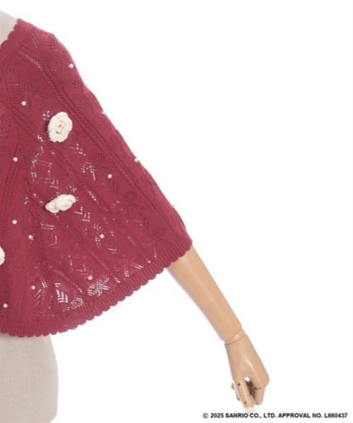 axes femme（アクシーズファム）の「マイメロディ／ニットケープ（カーディガン/ボレロ・レディース・ピンク/レッド・FREE）」の20枚目の写真