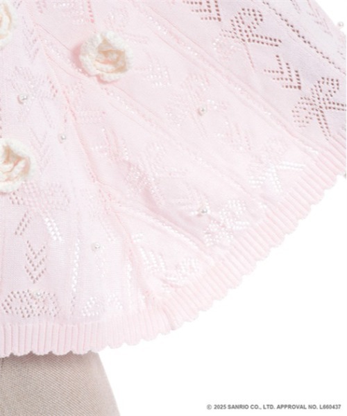 axes femme（アクシーズファム）の「マイメロディ／ニットケープ（カーディガン/ボレロ・レディース・ピンク/レッド・FREE）」の15枚目の写真