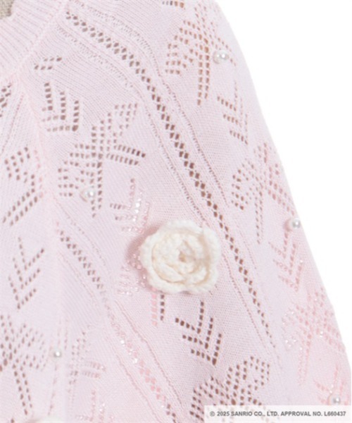 axes femme（アクシーズファム）の「マイメロディ／ニットケープ（カーディガン/ボレロ・レディース・ピンク/レッド・FREE）」の13枚目の写真