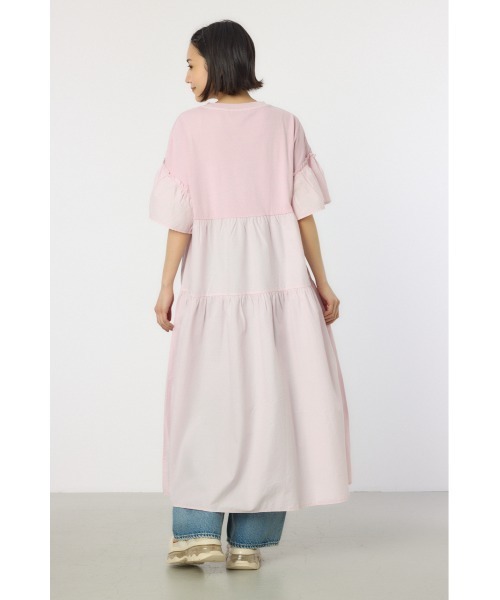 RODEO CROWNS WIDE BOWL（ロデオクラウンズワイドボウル）の「ピグメントドッキングティアードワンピース（ワンピース・レディース・グリーン/ブラック/ライトピンク/オフホワイト・FREE）」の13枚目の写真