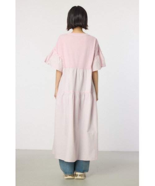 RODEO CROWNS WIDE BOWL（ロデオクラウンズワイドボウル）の「ピグメントドッキングティアードワンピース（ワンピース・レディース・グリーン/ブラック/ライトピンク/オフホワイト・FREE）」の9枚目の写真