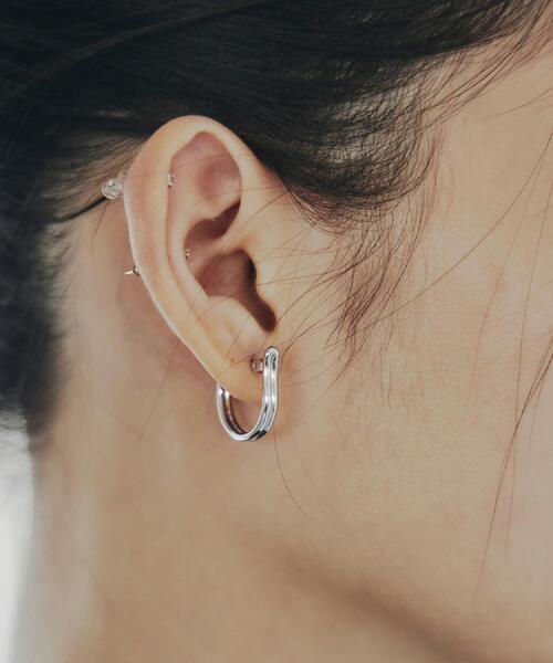 tk.TAKEO KIKUCHI（ティーケータケオキクチ）の「レイヤーピアス（ピアス（両耳用）・メンズ・シルバー系その他/シルバー・00）」の4枚目の写真