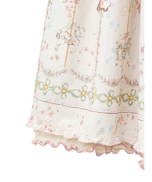 PINK HOUSE（ピンクハウス）の「メリーゴーラウンドプリントスカート（スカート・レディース・モカ/ブラック/スカイブルー/アイボリー・フリー）」の12枚目の写真