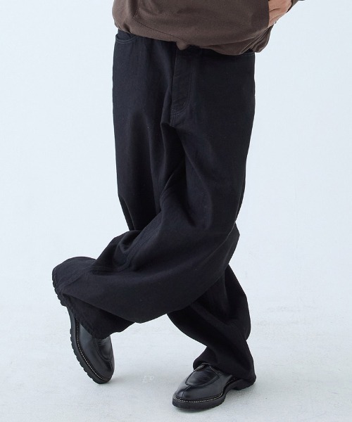 EGO TRIPPING（エゴトリッピング）の「mp13707- Fluxdenim デニムパンツ（デニムパンツ・メンズ・ネイビー系/ブラック・29/31/33）」の4枚目の写真