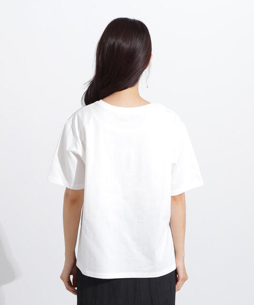 N.(N. Natural Beauty Basic)(エヌエヌナチュラルビューティーベーシック)の「レタリングロゴTシャツ(Tシャツ/カットソー・レディース・ピンク/ベージュ/オフホワイト・MEDIUM)」の21枚目の写真